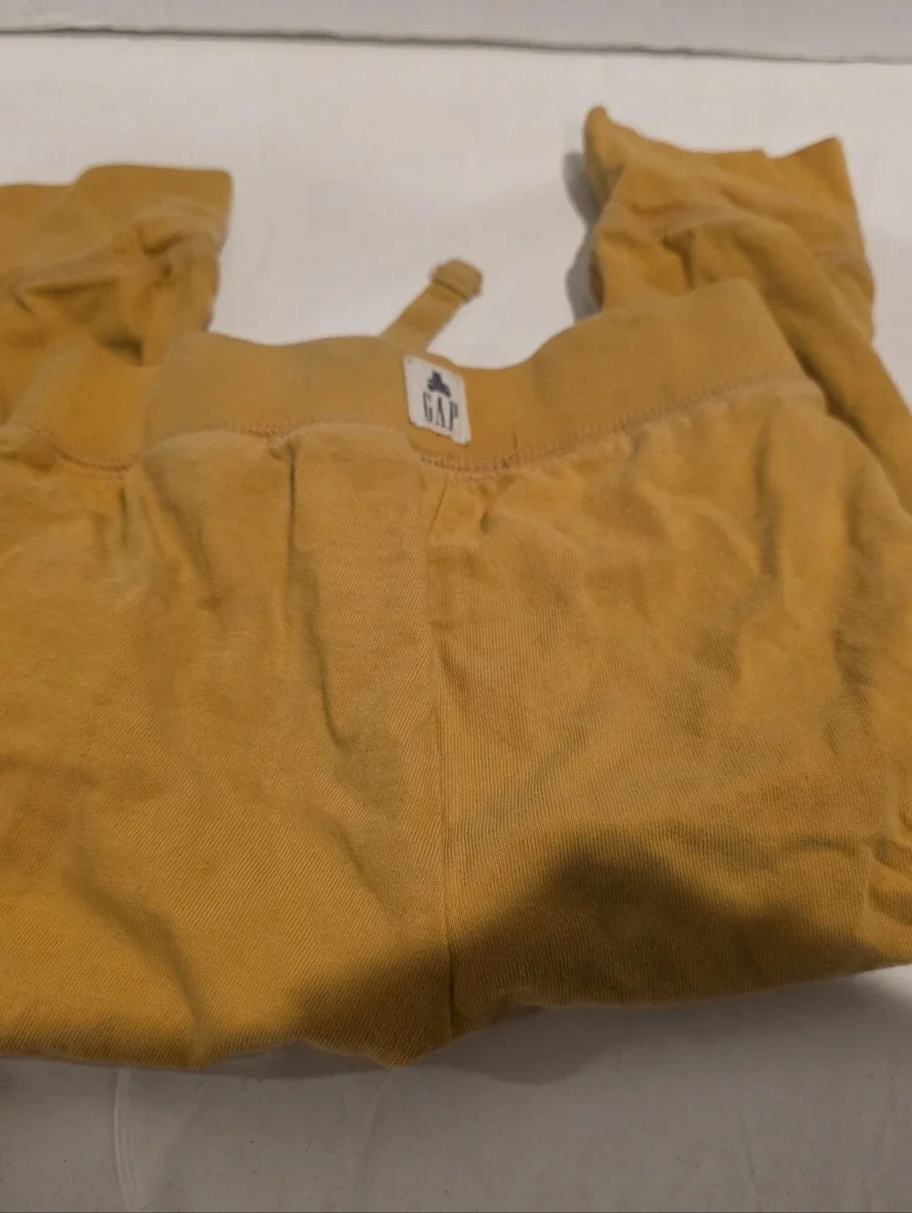 Gap Size 2 T Mustard Yellow Baby/Toddler Drawstring Joggers Gold